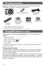 Предварительный просмотр 2 страницы Canon PowerShot SX160 IS User Manual