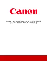 Canon PowerShot SX530 HS Connection Instruction preview