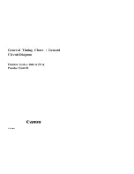 Canon Puncher Unit-N1 General Timing Chart/General Circuit Diagram предпросмотр