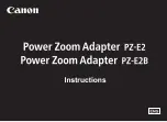 Canon PZ-E2 Instructions Manual предпросмотр