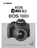 Предварительный просмотр 1 страницы Canon REBEL SL1 EOS 100D Instruction Manual