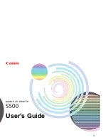 Предварительный просмотр 1 страницы Canon S 500 User Manual