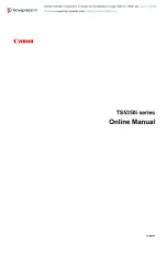 Canon TS5350i Series Online Manual preview