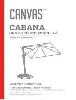 Предварительный просмотр 1 страницы Canvas CABANA Assembly Instructions Manual