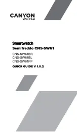 Preview for 1 page of Canyon Semifreddo CNS-SW61 User Manual