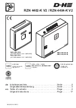 D+H RZN 4402-K V2 Original Instructions Manual preview