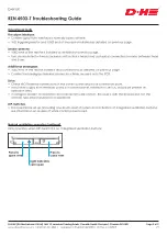 Предварительный просмотр 2 страницы D+H RZN 4503-T Troubleshooting Manual