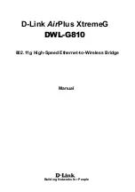 D-Link AirPlus XtremeG Ethernet-to-Wireless Bridge... Manual preview