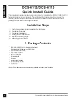 Preview for 2 page of D-Link DCS-6112 Quick Installation Manual