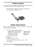 Предварительный просмотр 2 страницы D-Link DGE-560T - Gigabit PCI-Express SNMP VLAN Flow Control Network... Quick Installation Manual