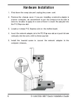 Предварительный просмотр 6 страницы D-Link DGE-560T - Gigabit PCI-Express SNMP VLAN Flow Control Network... Quick Installation Manual