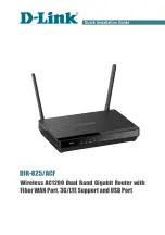 Preview for 1 page of D-Link DIR-825/ACF Quick Installation Manual