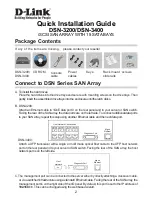 Preview for 2 page of D-Link DSN-3200 - xStack Storage Area Network Array Hard... Quick Installation Manual