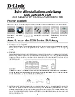 Preview for 6 page of D-Link DSN-3200 - xStack Storage Area Network Array Hard... Quick Installation Manual