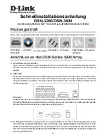 Предварительный просмотр 6 страницы D-Link DSN-3200 - xStack Storage Area Network Array Hard... Quick Installation Manual