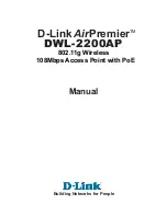 D-Link DWL-2200AP - AirPremier - Wireless Access... Manual preview