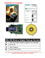 Preview for 4 page of D-Link DWL-500 - 11Mb Wireless LAN PCI Network Card User Manual