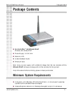 Preview for 3 page of D-Link DWL-AG700AP - AirPlus AG - Wireless Access... Manual