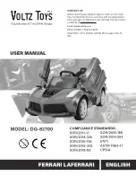 Preview for 1 page of DAAN Groups Voltz Toys FERRARI LAFERRARI DG-82700 User Manual