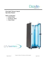 Preview for 1 page of Daavlin ClearLink UV Series Operation Manual