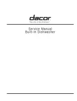 Preview for 1 page of Dacor Built-In Dishwasher Service Manual