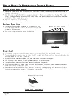 Preview for 22 page of Dacor Built-In Dishwasher Service Manual