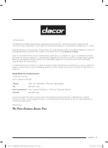 Предварительный просмотр 41 страницы Dacor Contemporary Style Pro Series Installation Instructions Manual