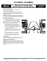 Предварительный просмотр 2 страницы Dacor DISCOVERY DYF48BNDI Planning Manual