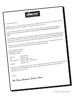 Preview for 2 page of Dacor DRT304S Use And Care Manual