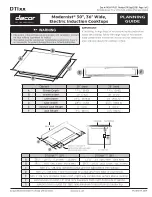 Dacor DTI30M Series Planning Manual preview