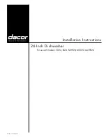 Dacor ED24 Installation Instructions Manual preview