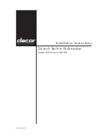 Dacor EDWH24S Installation Instructions Manual preview