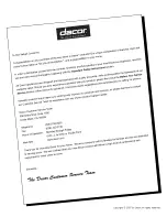 Preview for 122 page of Dacor EO Series Use And Care Manual