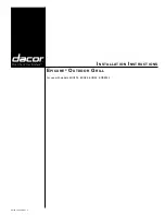 Dacor Epicure EOG36 Installation Instructions Manual preview