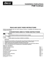 Dacor PGM304 Installation Instructions Manual preview