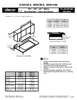 Предварительный просмотр 2 страницы Dacor Preference SGM304 Planning Manual