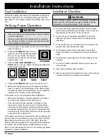 Preview for 16 page of Dacor RV30 Installation Instructions Manual