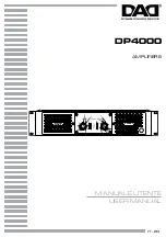 DAD DP4000 User Manual preview