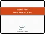 DAE Controls Polaris 1500 Installation Manual preview
