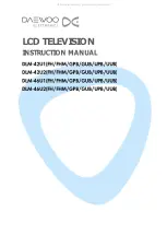 Preview for 2 page of DAEWOO ELECTRONICS DLM-42U1 Instruction Manual