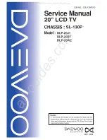 DAEWOO ELECTRONICS DLP-20J1 Service Manual предпросмотр