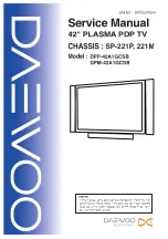 Preview for 1 page of DAEWOO ELECTRONICS DPP-42A1GCSB Service Manual