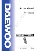 Preview for 1 page of DAEWOO ELECTRONICS DQD-6100D Service Manual