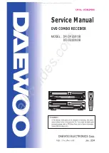 DAEWOO ELECTRONICS DR-C912B Service Manual предпросмотр