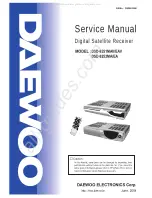 DAEWOO ELECTRONICS DSD-9251MAV Service Manual предпросмотр