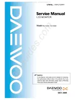 Preview for 1 page of DAEWOO ELECTRONICS HL720S Service Manual