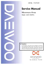 DAEWOO ELECTRONICS KOC-924T9A Service Manual preview