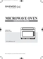 Preview for 1 page of DAEWOO ELECTRONICS KOM-9F0CTX Operating Instructions Manual