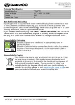 Preview for 10 page of Daewoo COL1573 User Manual