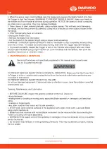 Предварительный просмотр 9 страницы Daewoo DHT580-14-460 User Manual